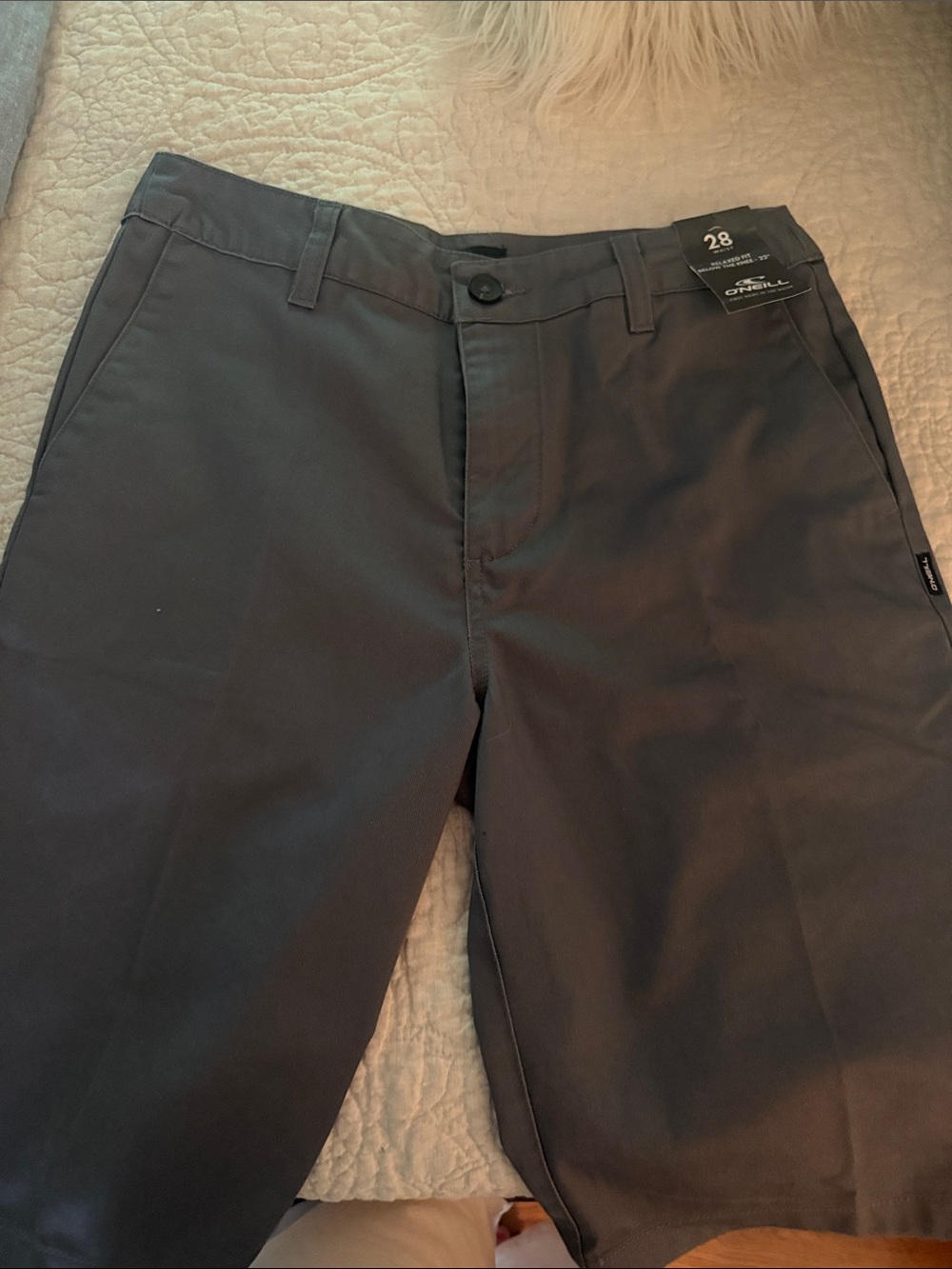 O'Neill Men's Dark Charcoal Chino Shorts